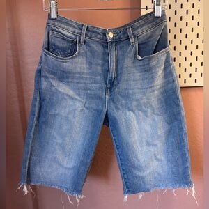L'AGENCE Light Blue Denim Shorts